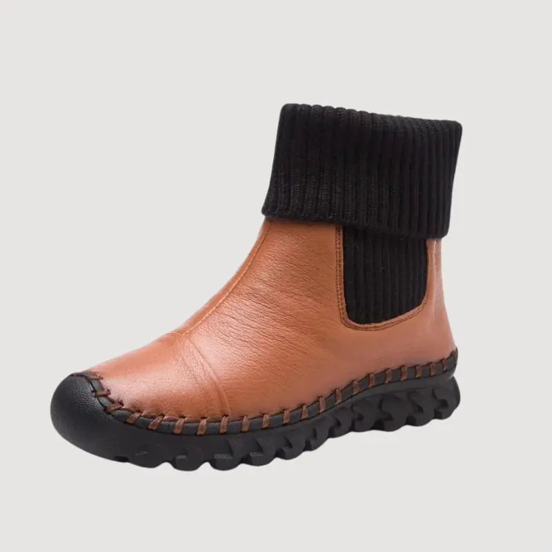 Bottes plates en cuir pour femmes - Stylfa