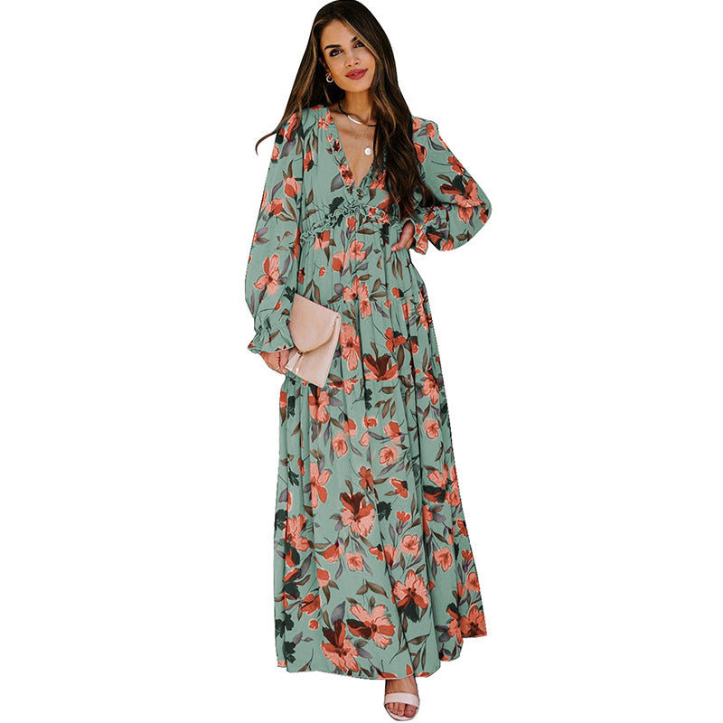 Alice Leroy® | robe longue élégante avec des fleurs - Stylfa